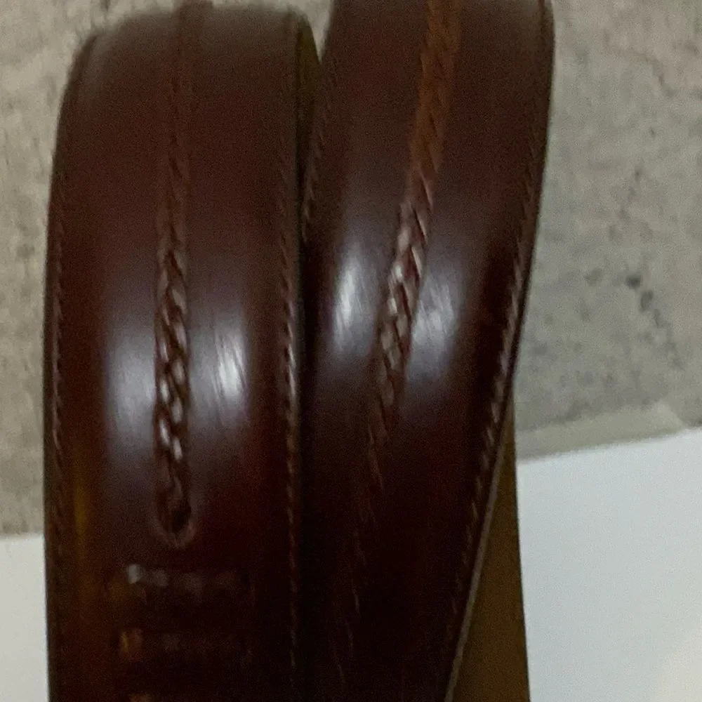 Onyx by Brighton Men's Salina Brown Braided Western Belt Size:42